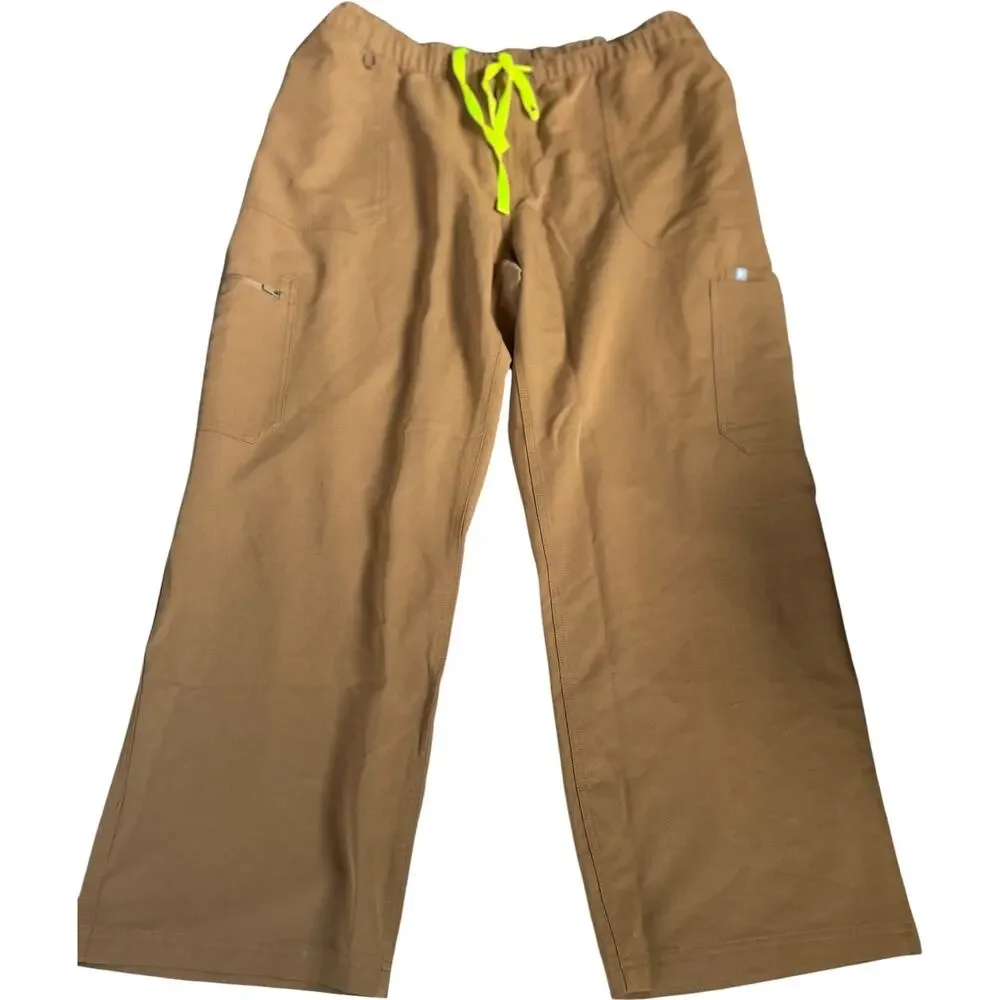 NWOT Figs Cairo Straight-Leg Scrub Pant in Discontinued Earth PO #5646 Size 5XL